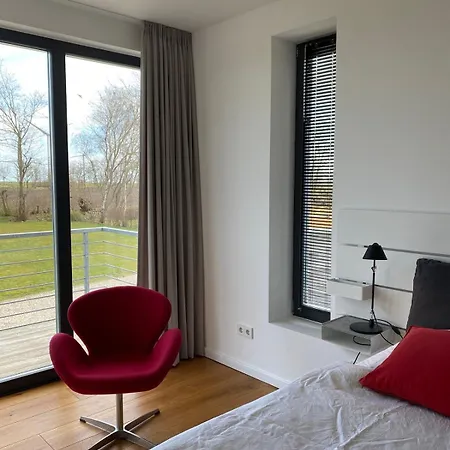 Casa de Férias Haus Charly Exklusives Architektenhaus Holzbauweise Fehmarn, Strandnah